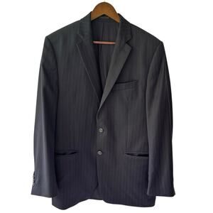 Vintage Lauren Ralph Lauren Wool Blazer Mens 40R Blue Union Made Canada EUC